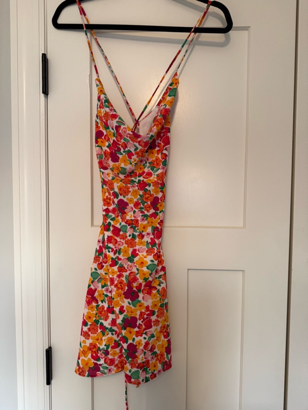 Princess Polly Multicolor Floral Cowl Mini Slip Dress